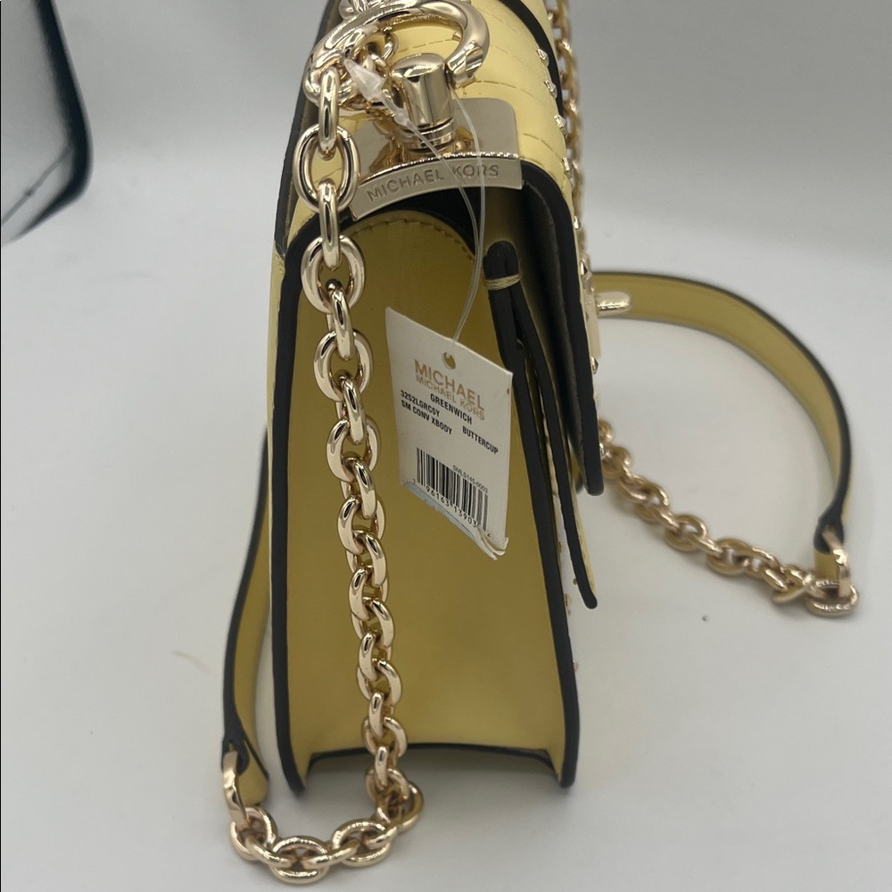 Michael Kors Lemon Crossbody Bag with Gold Chain— NWT - Picture 4 of 7